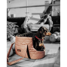 Сумка - переноска для котов и собак Happy Peppy (Хэппи Пеппи) Passenger 45х30х23 см, Бежевый