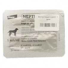 Elanco Neptra (Эланко Непра) капли для ушей при наружном отите для собак 1 пипетка х 1 мл.