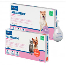 Virbac Allerderm Spot-On (Вирбак Аллердерм Спот-Он) капли для собак и котов до 10 кг при дерматозе 6х2 мл