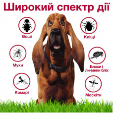 Капли для собак 25-40 кг от блох и клещей Bayer Elanco Advantix (Байер Адвантис) 4 пипетки по 4 мл