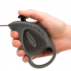 Повідець — рулетка для собак і котів зі шнуром Ferplast Flippy Deluxe Mini (Ферпласт Фліппі Делюкс Міні) Чорний