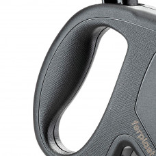 Поводок - рулетка для собак с лентой Ferplast Flippy One Tape (Ферпласт Флиппи Ван Тейп) 14,7 x 3 x h 10 cм - 4 м до 15 кг - S, Черный