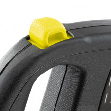 Поводок - рулетка для собак с шнуром Ferplast Flippy One Reflex Cord (Ферпласт Флиппи Ван) 14,7 x 3 x h 10 cм - 4.5 м/ до 12 кг - S, Желтый