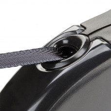 Поводир - рулетка для собак з стрічкою Ferplast Amigo Tape (Ферпласт Аміго Тейп) 12 х 3 h 10 см - MINI, чорний