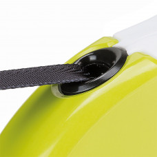 Поводир - рулетка для собак з стрічками Ferplast Amigo Tape (Ферпласт Аміго Тейп) 12 х 3 x h 10 см - MINI, Жовтий