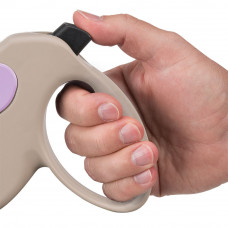 Поводир - рулетка для собак з стрічками Ferplast Amigo Tape (Ферпласт Аміго Тейп) 14 х 3.6 x h 12 см - S, Фіолетовий