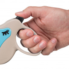 Поводир - рулетка для собак з стрічками Ferplast Amigo Tape (Ферпласт Аміго Тейп) 12 х 3 h 10 см - MINI, Голубий