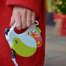 Поводир - рулетка для собак з стрічками Ferplast Amigo Tape (Ферпласт Аміго Тейп) 15 x 3.6 x h 14 см - M, Фіолетовий