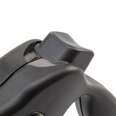 Поводир - рулетка для собак з стрічкою Ferplast Amigo Tape (Ферпласт Аміго Тейп) 12 х 3 h 10 см - MINI, чорний