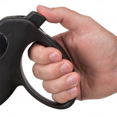 Поводир - рулетка для собак з стрічкою Ferplast Amigo Tape (Ферпласт Аміго Тейп) 14 х 3.6 x h 12 см - S, чорний