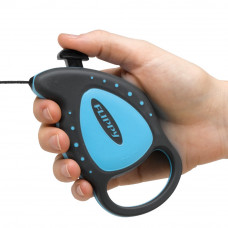 Повідець — рулетка для собак і котів зі шнуром Ferplast Flippy Deluxe Mini (Ферпласт Фліппі Делюкс Міні) Синій