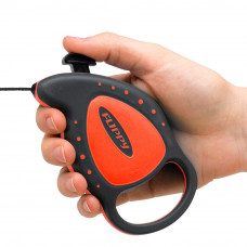 Повідець — рулетка для собак і котів зі шнуром Ferplast Flippy Deluxe Mini (Ферпласт Фліппі Делюкс Міні) Червоний