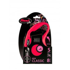 Поводок - рулетка для собак маленьких пород до 12 кг. с лентой 8 м. Flexi New Classic S (Флекси Нью Класик С)