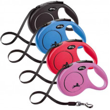 Поводок - рулетка для собак средних пород до 25 кг. с лентой 5 м. Flexi New Classic М (Флекси Нью Класик М)