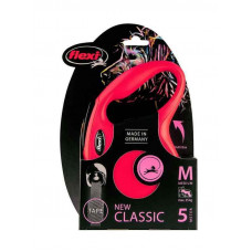Поводок - рулетка для собак средних пород до 25 кг. с лентой 5 м. Flexi New Classic М (Флекси Нью Класик М)