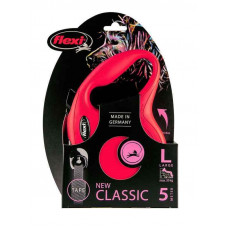 Повідець — рулетка для собак великих порід до 50 кг. зі стрічкою 5 м. Flexi New Classic L (Флексі Нью Класик Л)