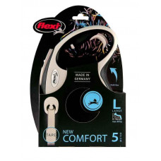 Поводок - рулетка для собак крупных пород до 60 кг. с лентой 5 м. Flexi New Comfort L (Флекси Нью Комфорт Л)