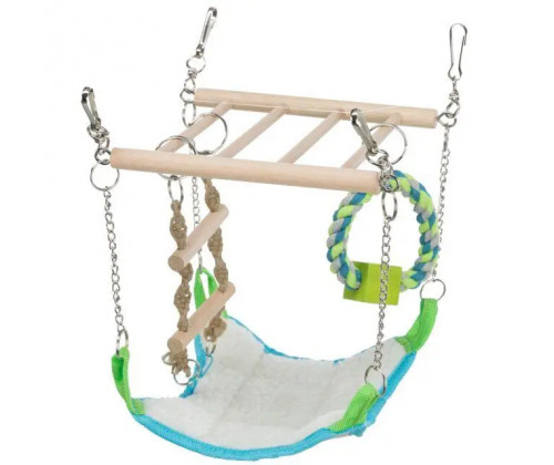 Гамак для грызунов с лестницей и игрушками Trixie (Трикси) 17х22х15 см