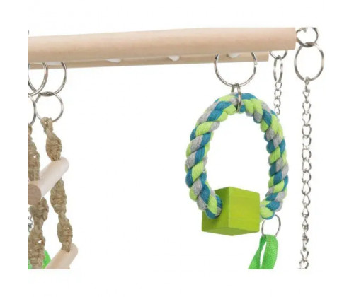 Гамак для грызунов с лестницей и игрушками Trixie (Трикси) 17х22х15 см