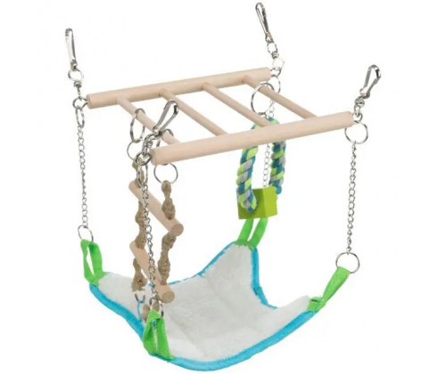 Гамак для грызунов с лестницей и игрушками Trixie (Трикси) 17х22х15 см