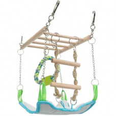 Гамак для грызунов с лестницей и игрушками Trixie (Трикси) 17х22х15 см