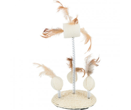 Игрушка для котов на пружинках с перьями Trixie (Трикси) 15х30 см