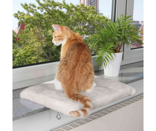 Лежанка на подоконник для кошек Trixie CosyPlace (Трикси) 51х36 см плюш