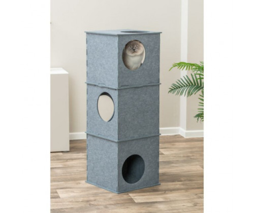 Домик для котов Trixie Nele башня (Трикси) 38х105х38 см фетр