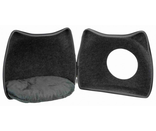 Домик для кошек и собак Trixie Cat (Трикси) 38х35х37 см фетр на застежке