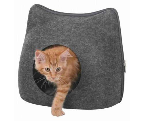 Домик для кошек и собак Trixie Cat (Трикси) 38х35х37 см фетр на застежке