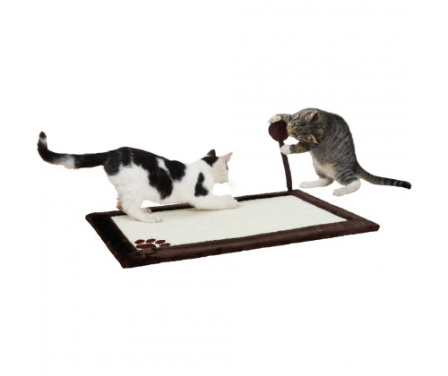 Когтеточка коврик с мячиком для кошек Trixie (Трикси) 70х45 cм