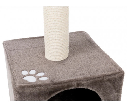 Домик с когтеточкой для кошек Trixie San Fernando (Трикси) 36х36х106 см Серый