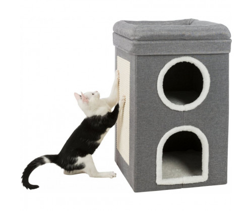 Домик - когтеточка для кошек Trixie Saul башня (Трикси Саул) 39х39х64 см