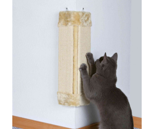 Настенная угловая когтеточка для кошек Trixie Scratching Board (Трикси) 23х49 см