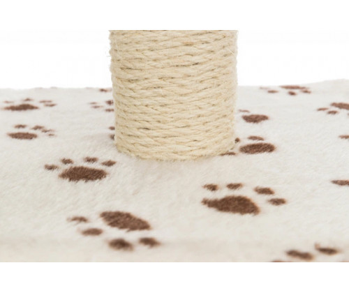 Домик с когтеточкой для кошек Trixie Junior Zamora (Трикси) 61 см Бежевая с лапками