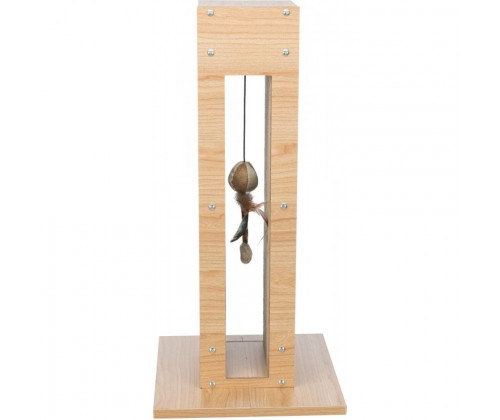 Когтеточка столбик с игрушкой и кошачьей мятой для кошек Trixie (Трикси) 30х30х62 см