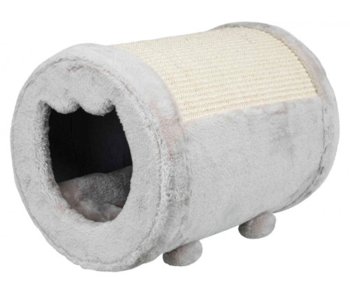 Домик - тоннель с когтеточкой и игрушкой для котов Trixie (Трикси) Roll 27х39 см