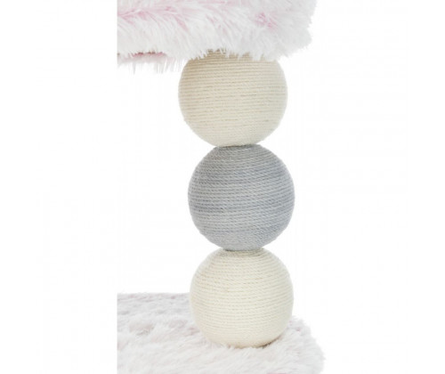 Домик с когтеточкой для кошек Trixie Harvey (Трикси Харвей) 54х40х73 см Бело-розовый