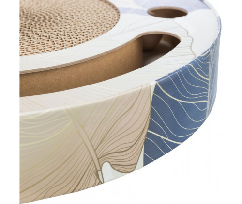 Когтеточка для котов Барабан с двумя шариками Trixie (Трикси) 33х5.5 см картон с кошачьей мятой