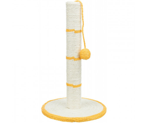 Когтеточка столбик с игрушкой для кошек Trixie (Трикси) 31х50 см Желтый