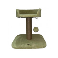 Когтеточка с лежанкой для кошек Trixie Mica (Трикси) 46х46х50 см Зеленый