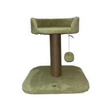 Когтеточка с лежанкой для кошек Trixie Mica (Трикси) 46х46х50 см Зеленый