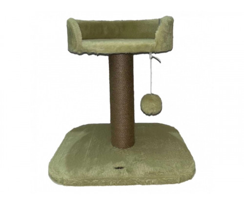 Когтеточка с лежанкой для кошек Trixie Mica (Трикси) 46х46х50 см Зеленый
