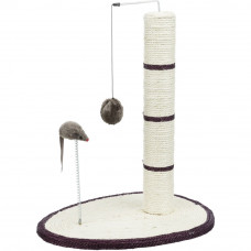 Когтеточка столбик с мышкой на пружине для кошек Trixie (Трикси) 40х30х50 см Коричневый