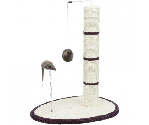 Когтеточка столбик с мышкой на пружине для кошек Trixie (Трикси) 40х30х50 см Коричневый