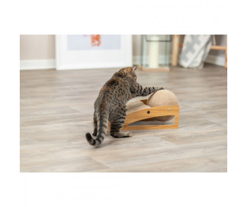 Когтеточка с мячом для кошек Trixie Рампа (Трикси) 40х17х20 см картон
