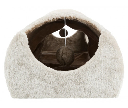 Когтеточка - тоннель с пещерами и игрушками для котов Trixie (Трикси) 110х30х38 см