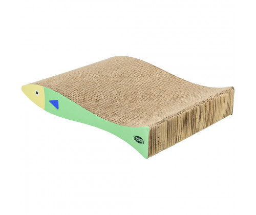 Когтеточка с кошачьей мятой для котов Trixie Рыба (Трикси) 40х30х11 см картон 2 шт