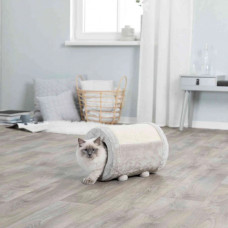 Домик - тоннель с когтеточкой и игрушкой для котов Trixie (Трикси) Roll 27х39 см