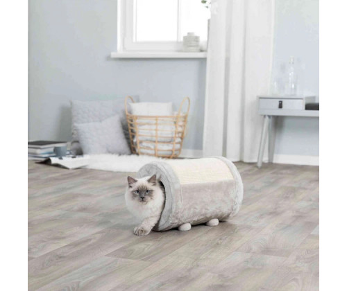 Домик - тоннель с когтеточкой и игрушкой для котов Trixie (Трикси) Roll 27х39 см